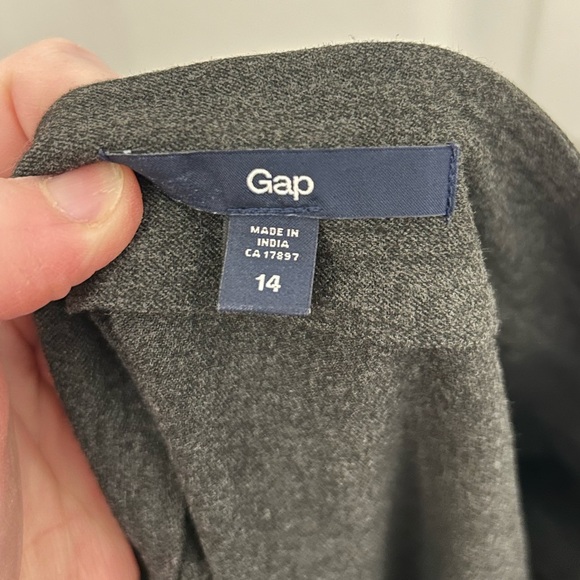 Gap Grey Flared Mini-Skirt, Sz 14 - Picture 7 of 7